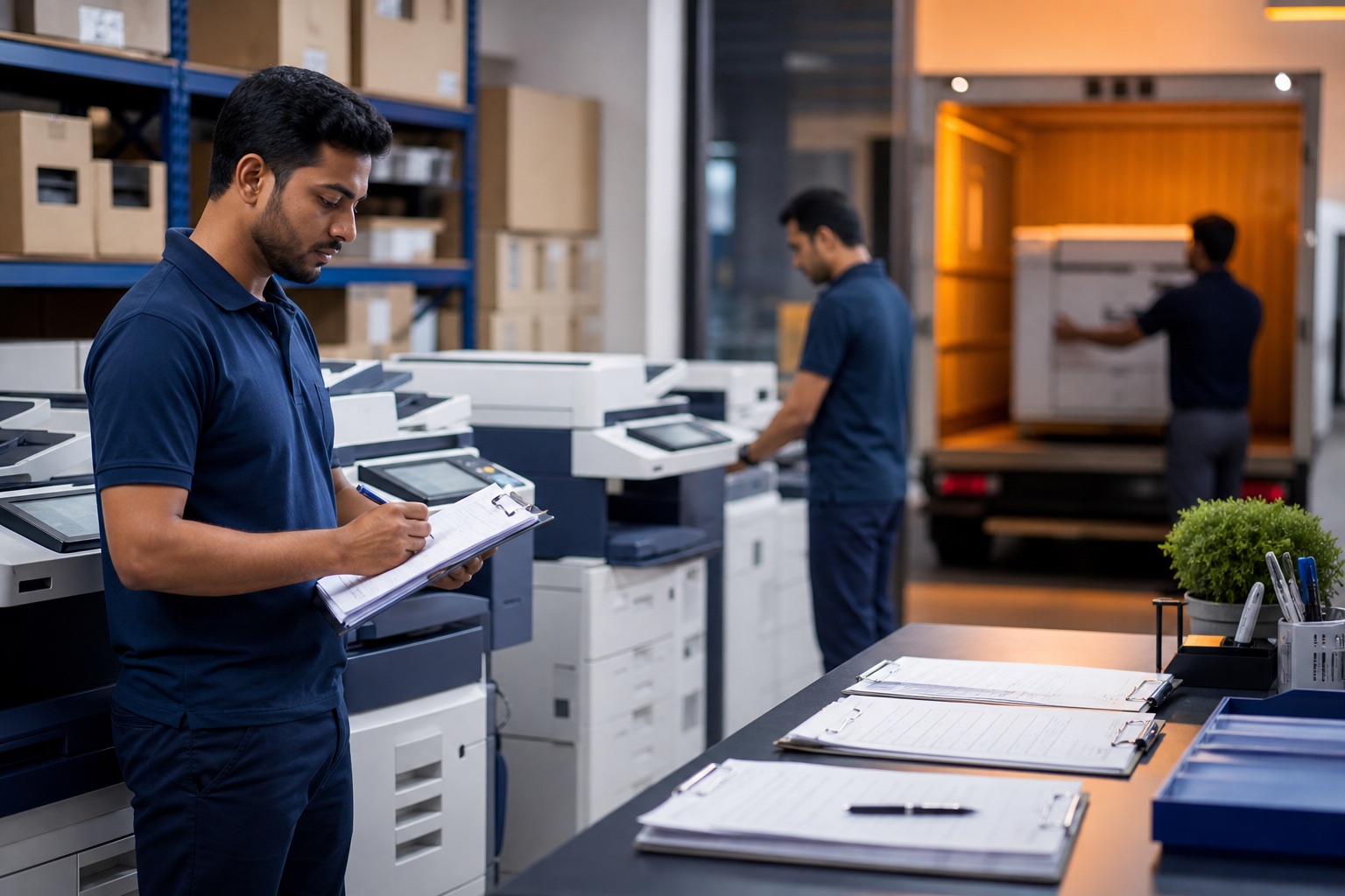 SAGAR COPIERS print continuity inspection and dispatch support